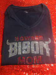 Bison Mom Custom Rhinestone T-shirt