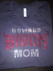 Bison Mom Custom Rhinestone T-shirt