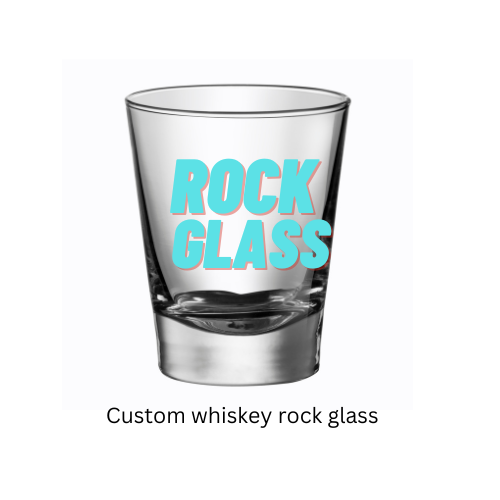 Custom Whiskey Rock Glass