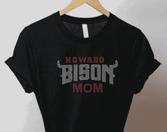 Bison Mom Custom Rhinestone T-shirt