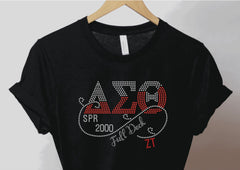 Custom Rhinestone T-shirt (Deltaversary)