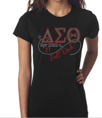 Custom Rhinestone T-shirt (Deltaversary)