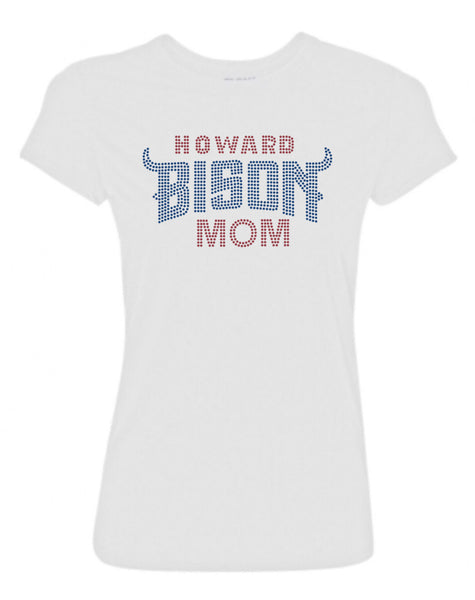 Bison Mom Custom Rhinestone T-shirt