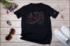 Custom Deltaversary Rhinestone T-shirt Gamma Rho Edition