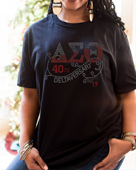 Custom Deltaversary Rhinestone T-shirt Gamma Rho Edition